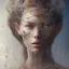 Placeholder: broken, cracked-open woman's face, fine detail, highly intricate, wearing bridal veil, modern surrealism painting, high-quality, volumetric lighting, 8k, ultrahd, George Grie, Marco Escobedo, Igor Morski