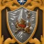 Placeholder: coat of arms of a troglodyte city in the moutains, very detailed