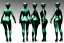 Placeholder: Dark green to cyan metal surfaces body, latex. partly coverage metallic. Big butts, hot Russian military girls marching like machines. Old-fashioned telephones&cameras integrated to heads. Matrix leather Cyber-punk. Dystopia perfect body. Red&blue 3D-tiling. Dystopia. Partly symmetrical in relation to machines. Perfect golden ratio in vertical and horizontal directions. Bending time-space-continuum. Balls in 5th dimension Tessellation in 4-dimension long tendrils. paranoid neon disco.