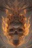 Placeholder: A beautiful highly detailed ornate intricate portrait of a flaming demon skull made of shiny obsidian glass :: reflective, glassy :: subtractive lighting, backlit :: by John William Waterhouse, Greg Rutkowski, HR Giger :: hyperrealistic, hyper detailed, photorealistic :: epic, incredible composition, amazing depth, meticulously composed, 16k resolution concept art :: fantasy magazine cover art