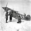 Placeholder: Eskimos constructing their combat planes.