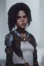 Placeholder: portrait,beautiful tessa thompson, long hair, post-apocalyptic in a cyberpunk city, realistic, intriacte detail, sci-fi fantasy style, volumetric lighting, particales,highly detailed,cinamatic, deep colours,8k