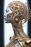 Placeholder: 3D rendering of Expressively detailed and intricate of a hyperrealistic “human body”: side view, scientific, single object, glossy white, shinning gold, vines, tribalism, black background, shamanism, cosmic fractals, octane render, 8k post-production, detailled metalic bones, dendritic, artstation: award-winning: professional portrait: atmospheric: commanding: fantastical: clarity: 16k: ultra quality: striking: brilliance: stunning colors: amazing depth