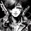 Placeholder: beautiful punk girl, hyper detailed, hyperdetailed, intricately detailed, illustration by <Yoji Shinkawa>,