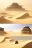 Placeholder: ancient, chinese town, fantasy, desert, dune, sand storm, crater