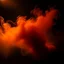 Placeholder: atmospheric deep orange light reflecting through smoke