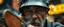Placeholder: close up portrait of a blody ramen bucket that looks like a chain saw wielded by serious angry law man, in china, george clooney