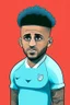 Placeholder: Kyle Walker English football player ,cartoon 2d