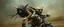 Placeholder: master oil painting by Rembrandt, scary ai sami gremlin woman loab on trike, motion blur background