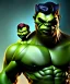 Placeholder: Baby hulk, full body, bokeh