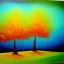 Placeholder: landscape tree painting abstract