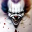 Placeholder: photorealistic Pennywise , movie, watercolor illustration by <agnes cecile> <Yoji Shinkawa>, natural tones, ornate and intricate detail , soft smooth lighting, soft pastel colors,