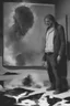 Placeholder: a man looking into a shattered mirror and seeing a horrifyingly smeared and deranged monster in his reflection