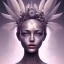 Placeholder: Portrait of beautiful girl, face dept of field,face shining, plant, metal, feathers,central weight average, CWA Dryad, fae, sidhe, ominous, nature, plants, wildflower sparkle,wildflower 3d view, facepaint, dnd character portrait, intricate, oil on canvas, masterpiece, expert, insanely detailed, 4k resolution, retroanime style, cute big circular reflective eyes, cinematic smooth, intricate detail , soft smooth lighting, soft pastel colors, painted Renaissance style,sharp fucus, bokeh,