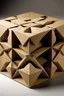 Placeholder: Show the concept of greed as a geometric volume made of cardboard