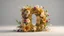 Placeholder: Big Golden Number 9 with flowers on a light background. Full-frame , 100mm lens, f/1.2 aperture, ISO 100, shutter speed 60 seconds. Cinematic lighting, Unreal Engine 5, Cinematic, Color Grading, real time Photography, Shot on 70mm lense, Depth of Field, DOF, Tilt Blur, Shutter Speed 1/2500, F/13, White Balance, 45k, Super-Resolution, Megapixel , ProPhoto RGB, VR, tall, Natural Lighting, Incandescent