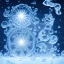 Placeholder: celestial, reflection, ice crystals, snow, icicles