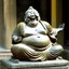 Placeholder: A statue of the laughing Buddha, a smiling face and he is rolling with laughter