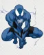 Placeholder: spider-man as DC blue lantern