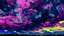 Placeholder: Magenta geometric storm clouds in the sky painted by Vincent van Gogh