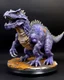 Placeholder: A grayish purple cosmic elemental T-Rex painted by Cai Jia