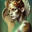 Placeholder: white background, golden Angel, tattoo, feathers, steampunk, fantasy, old canvas, torn cracks, flowers, cyberpunk, gold, silver, green lilac color, mystical, glow, golden makeup, fine drawing, high detail, high resolution, 8K, 3D, Daniel Castan Carne Griffiths Andreas Lee Russ Mills