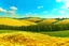 Placeholder: Rural italian landscape with the texture of a cornflake. Sky with the texture of Toothpaste.