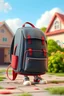 Placeholder: 3d animation cartoon school backpack