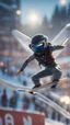 Placeholder: ski jump arena, bokeh like f/0.8, tilt-shift lens 8k, high detail, smooth render, down-light, unreal engine, prize winning