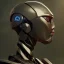 Placeholder: Robot cute neck head portrait, warrior costume, village, meditation, 8k quality