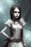 Placeholder: a young gothic demon girl