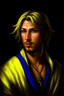 Placeholder: Portrait of Tidus, from Final Fantasy X; Caravaggio style