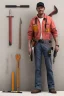 Placeholder: draw a helpful and handy man with tools that always is ready to help
