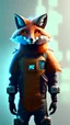 Placeholder: A fox fursona, Trending on artstation, Furry art, Digital art, Cyberpunk, High quality, Backlighting