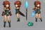 Placeholder: the DANGEROUS JUNGLE PRIESTESS SQUAW OF LUST concept, her weapon is a smooth, polished baton characterdesign warrior digitalart fantasycharacter conceptart referencesheet originalcharacter adoptable anime fantasyart full_body anime_style adoptablesopen adoptableauction color_palette multiple_views expression_sheet chibi_version character_blueprint game_art_reference orthographic_drawing 2d_character_design Record of Lodoss War style, Linework: Expressive, expressive blac