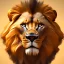 Placeholder: Lion portrait, bright colors, splash paint, centered, detail, 8k resolution, octane render