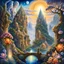 Placeholder: a painting of a Adam and Ave in a fantasy setting, a detailed painting inspired by Josephine Wall, trending on deviantart, fantasy art, intricate fantasy painting, highly detailed visionary art, beautiful fantasy painting