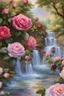 Placeholder: Trés belles roses, rainbows, beautiful colors gardens , flowers, cascades