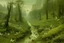 Placeholder: An olive green kingdom with butterflies painted by John Atkinson Grimshaw