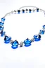 Placeholder: blue sea jewel necklace white background