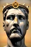 Placeholder: Ultra Realistic image, Roman sculpture, white marble material, Lionel Messi, gold laurel leaves crown, god crown, gold veins, gold ornaments, Renaissance style, sun rays background, waist up portrait, epic, celestial, cinematic lighting, God lights, 4k resolution, smooth details, soft lighting, unreal engine 5, art station, substance 3d.