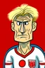 Placeholder: Erling Braut Holland Norwegian soccer player cartoon 2d