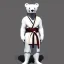 Placeholder: Un ours blanc,habillé comme un samurai, réaliste, très détaillé, représentation 3d, un maximum de détail