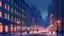 Placeholder: christmas street in the city Generative AI