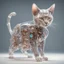 Placeholder: Mechanical anatomy of a cat being, transparent skin revealing all the mechanisms 8k