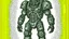 Placeholder: power armor comic style