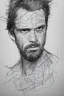 Placeholder: scribble portrait, 8k resolution, r_drawings_rene, scribble, scribble drawing, scribble art, behance, rdrawings25, synthetic, hairy scribble fill, line draw, scribble sketch, Vince low, Jim carey