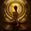 Placeholder: magic portal, glistening oiled shiny, intricate, Exquisite details and textures, highly detailed, digital painting by WLOP, Artgerm, Rembrandt, Gustav Klimt 8k