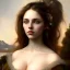 Placeholder: Portrait of a beautiful busty woman Gustave Courbet style