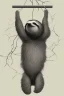 Placeholder: Simple sketch of Sloth hanging from tree